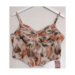 NWT Shein Mod curve bustier halter top size 1X